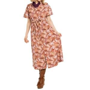 NEW HOLLY SHAE DESIGN women's bria pheasant dress in brown